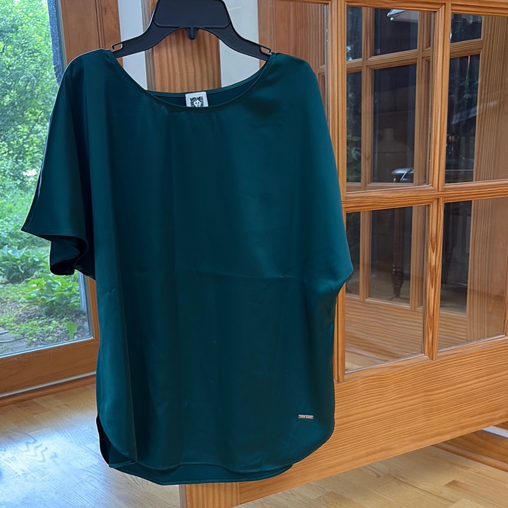 Anne Klein Green Women's Top large